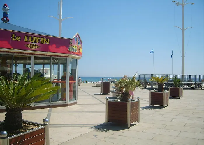 Vue Laterale Mer, 1 , Wifi, Climatisation, Parking Securise Couvert דירה קאנט אן רוסיון